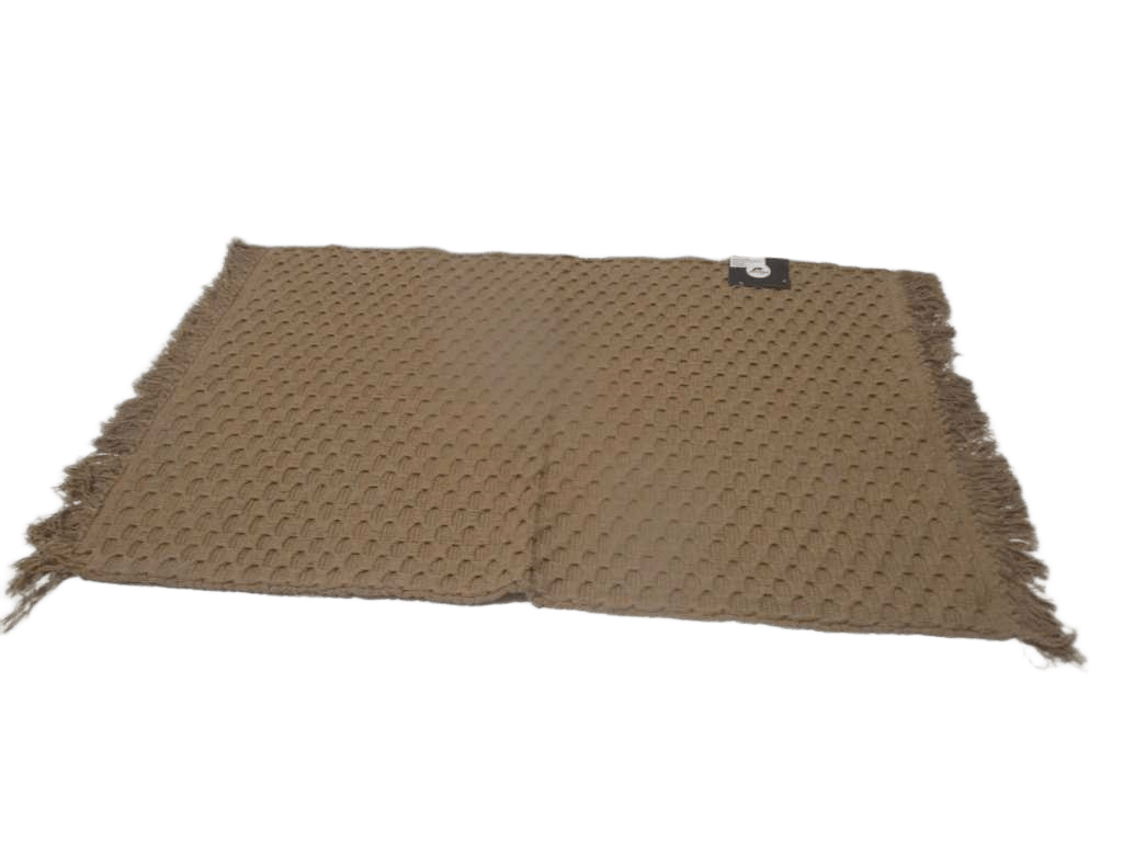 Bath Mat 100% Cotton Handloom Back With Franges 1750 Gsm