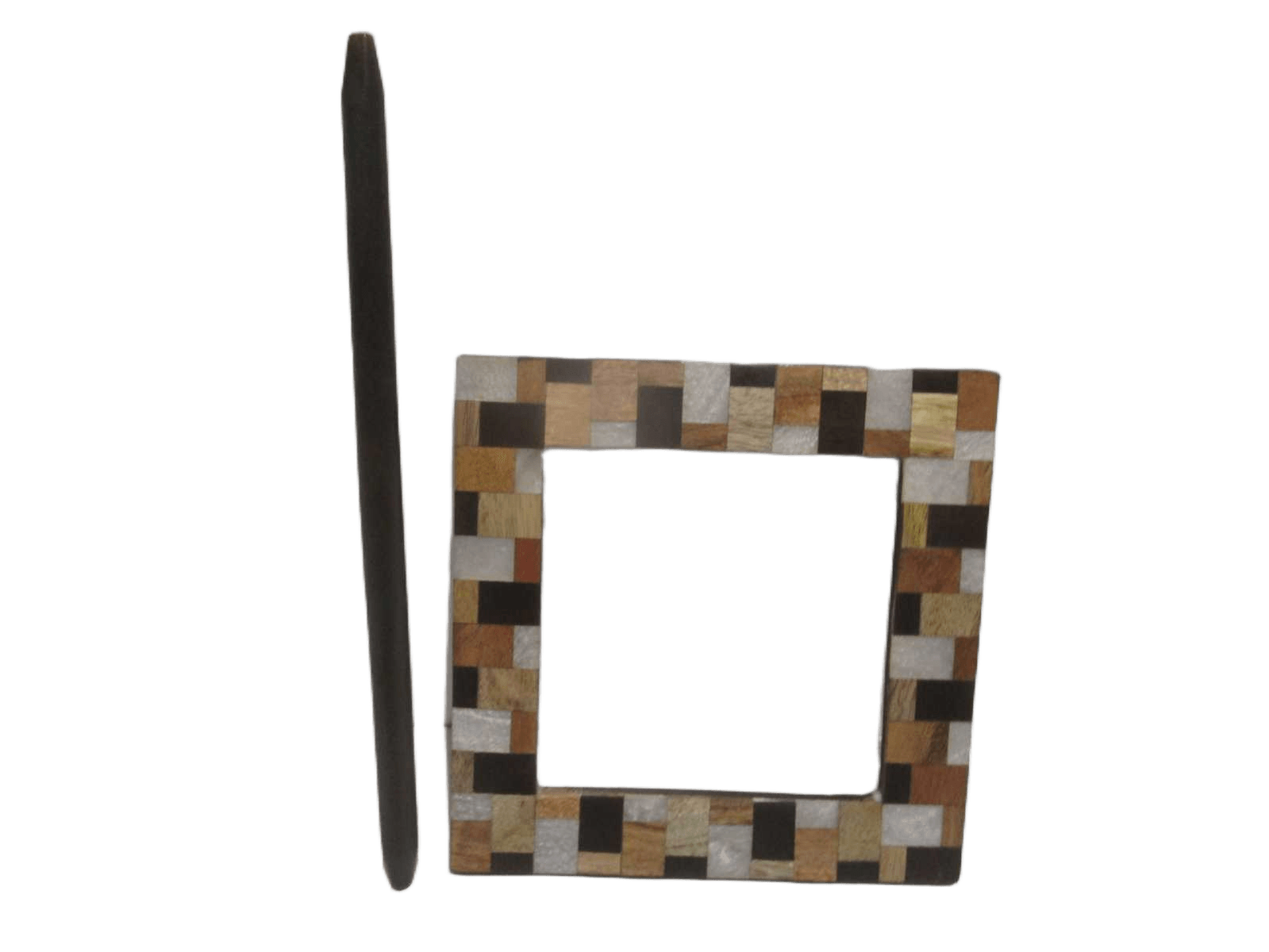 Wooden&resin And Stone Square Embrasse Each Pc In Pvc And Headed 1cl=