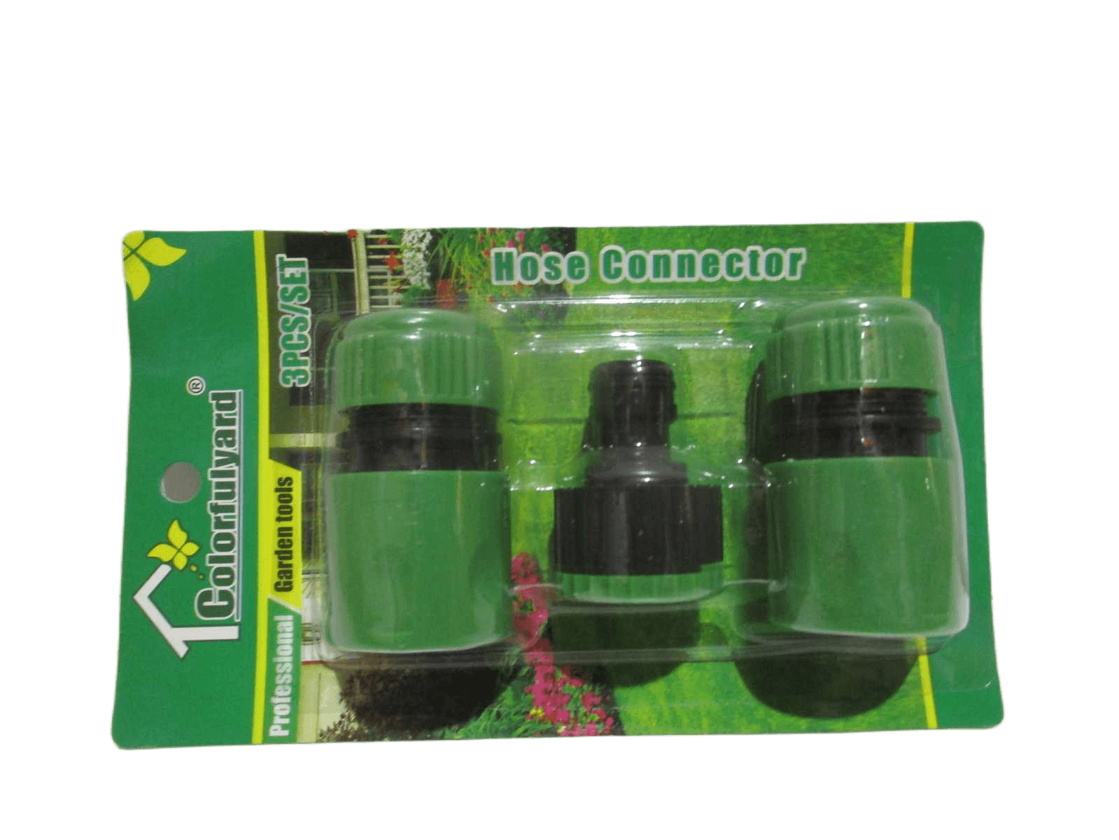 Garden Hose Connector Set Abs Green 1/2'' 1cl=