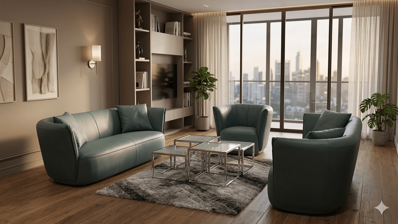 Sofa Set 3,5+2+1 Massif Whale Bern