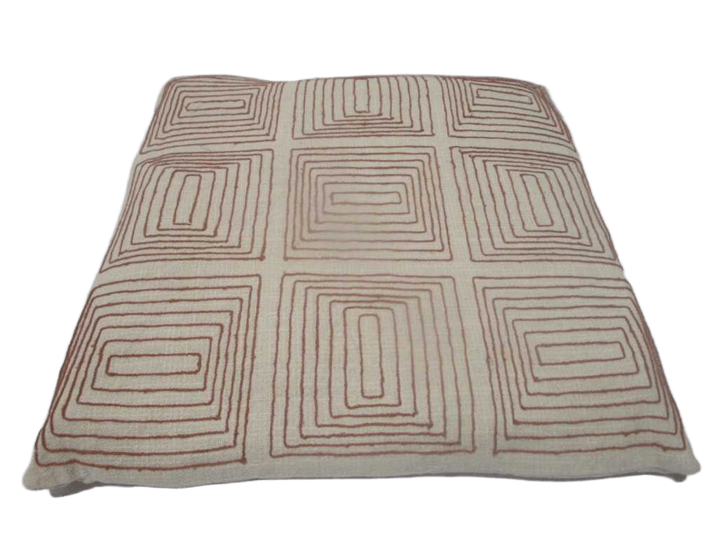 Cushion 45x45cm Embrodery 100% Cotton - 400 Gsm Filling Vacuum Packed