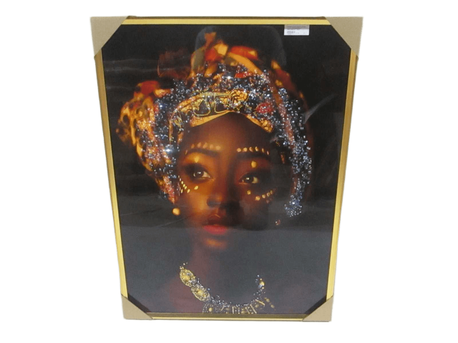 Frame Ps Paint Resin Ceramic Black Woman60x80x3