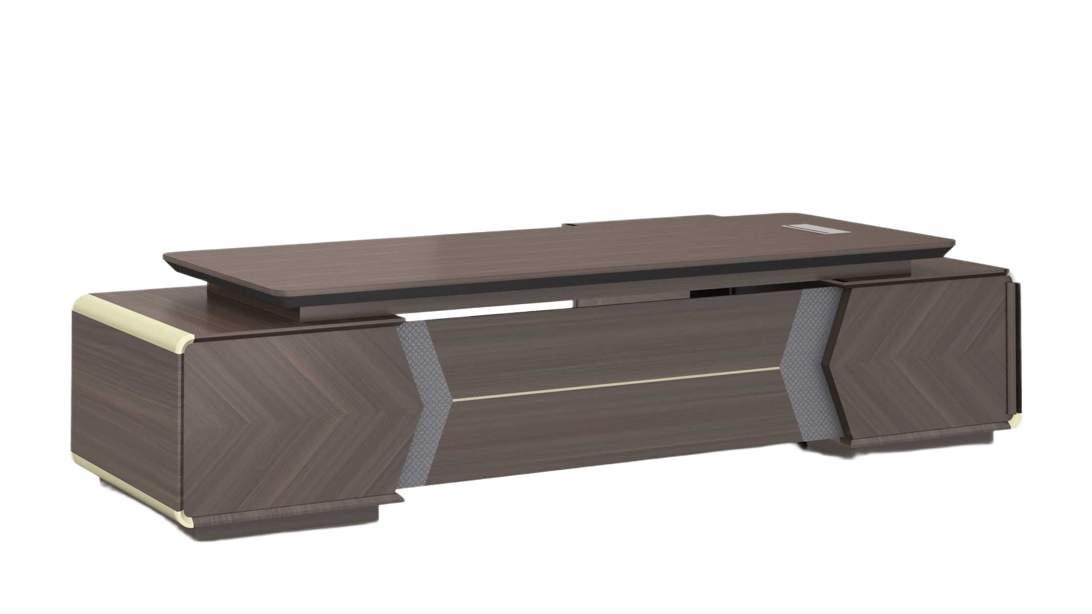 Executive Desk Na Red Oak Melamine 3200w*2050d*750h
