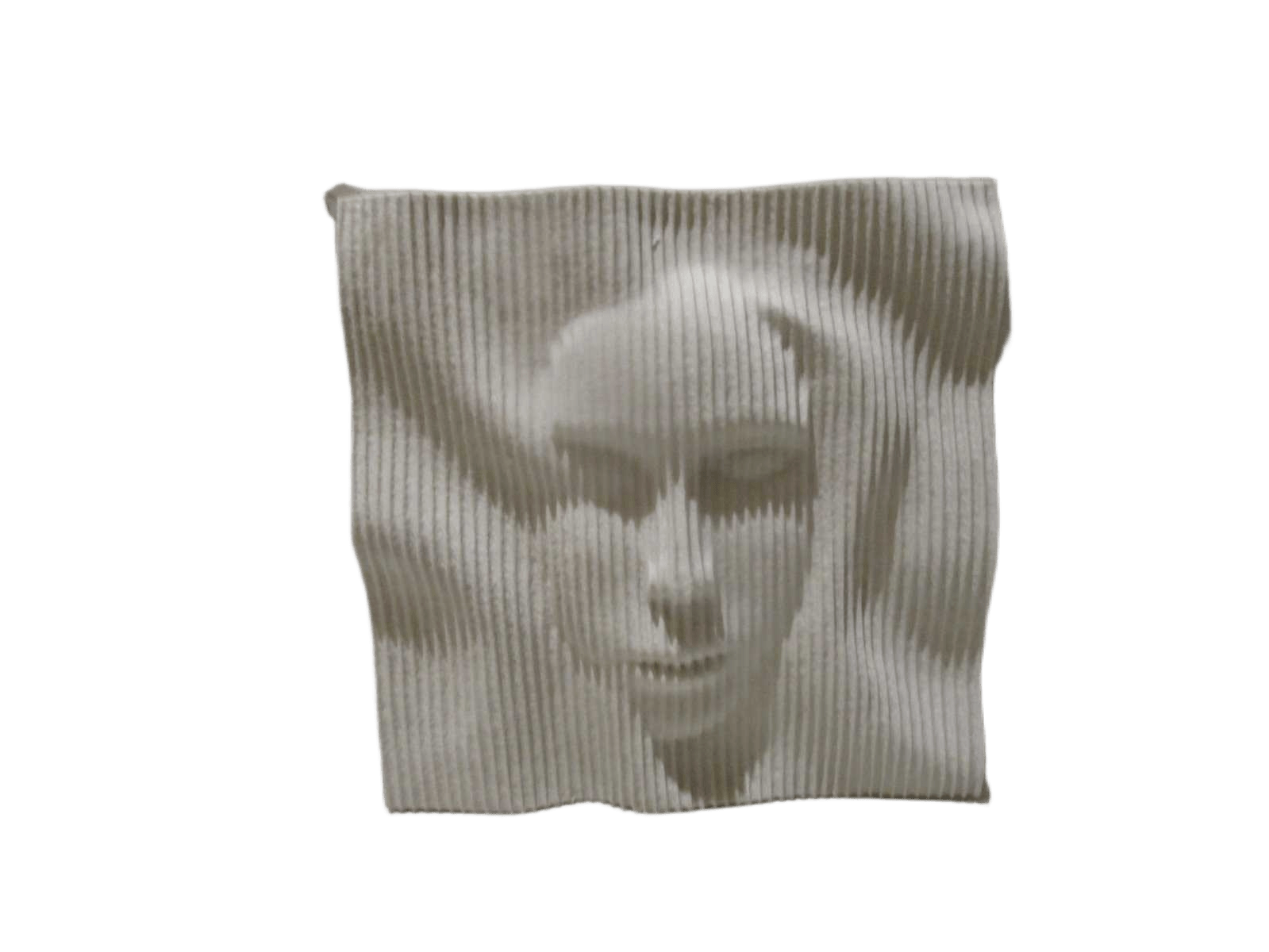 Decor Resin Face Wall Beige Full Resin 60x11x60