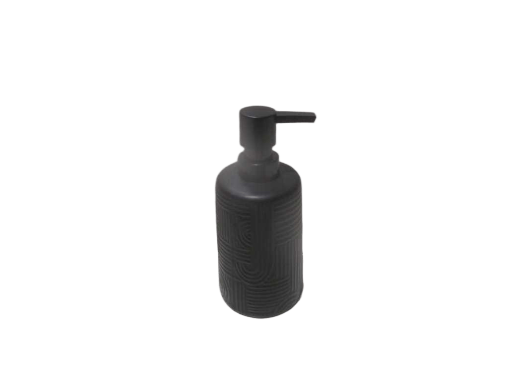 Dispenser Soap Gres Round 430 Ml Ethnic Vibes - Black