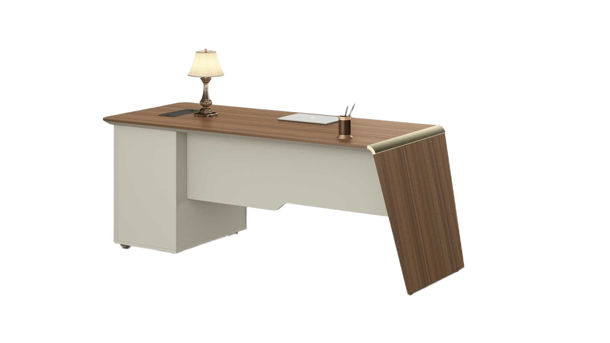 Executive Desk Da05 Australian Oak Db03 Ash Gray Melamine 2000*800*760 Table Top: 1800w*800d