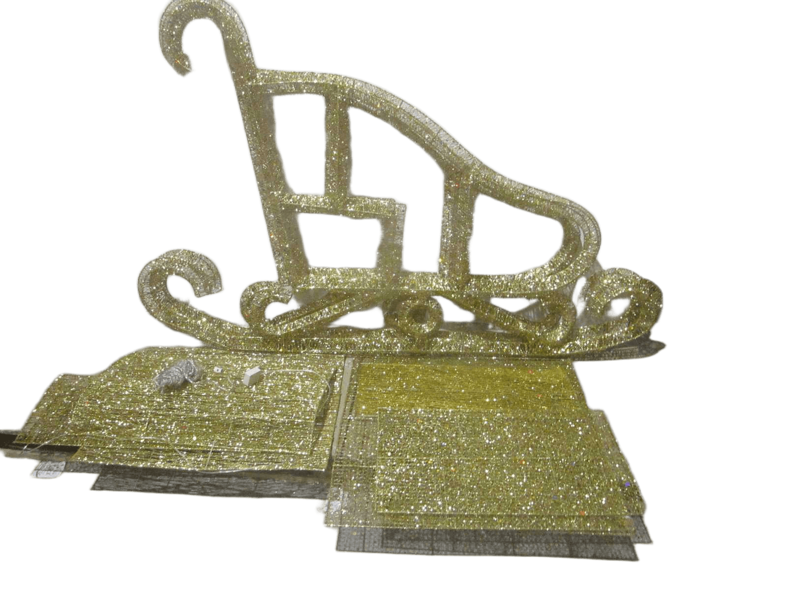 Sleigh Light Iron Packing:bubble Pack Gold 150x80x100