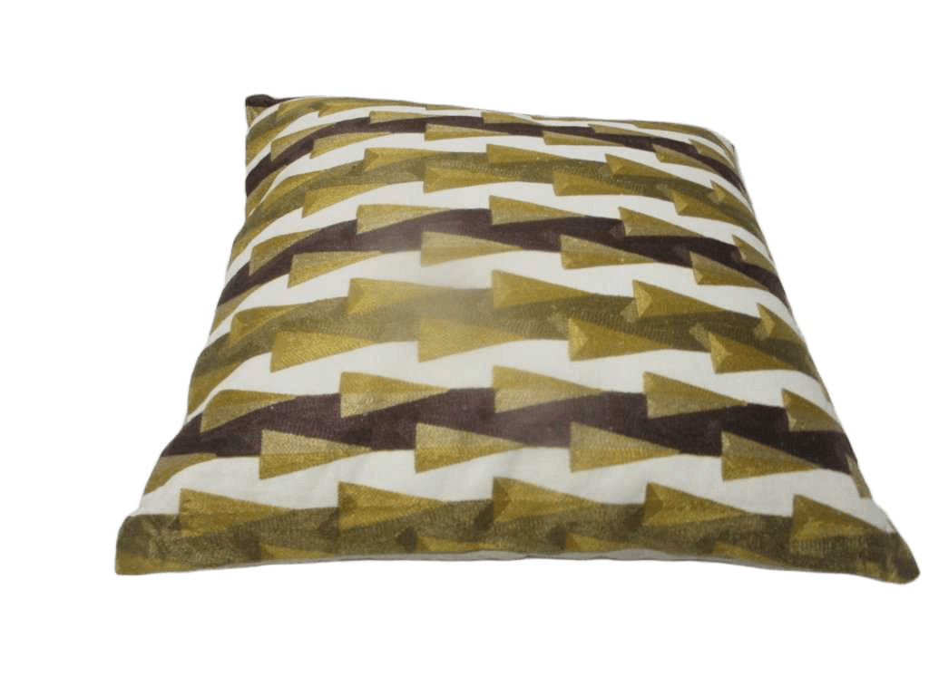Cushion 100% Cotton With Machine Embrodery With Filling 470 Gr Vacuum Pack