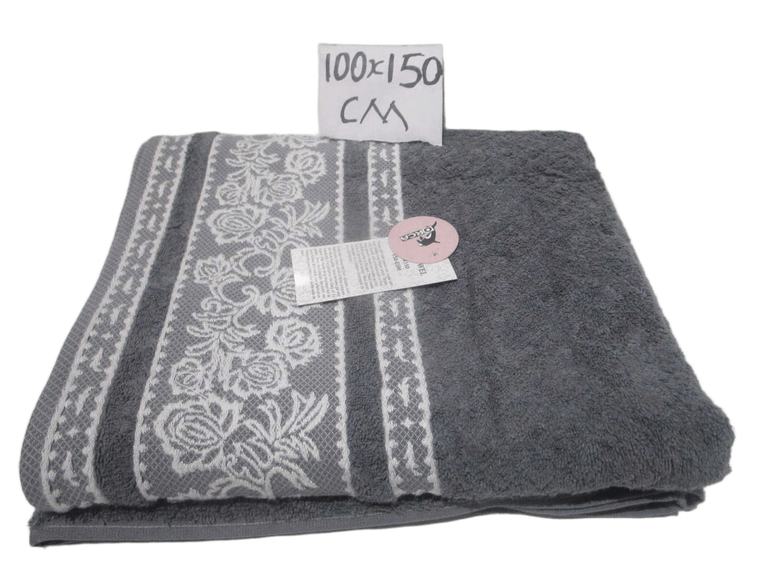 Towel Bliss - Plain Dyed Jacquard - Single Ply - 550 Gsm - Carded Cotton - Polyester Insert