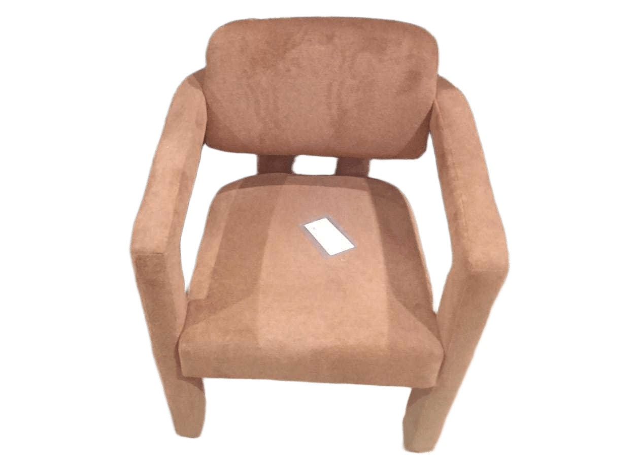 Armchair Fabric + Kd Arms/ Seat Nd Back ( Arm And Leg 1 Piece ) Terracotta
