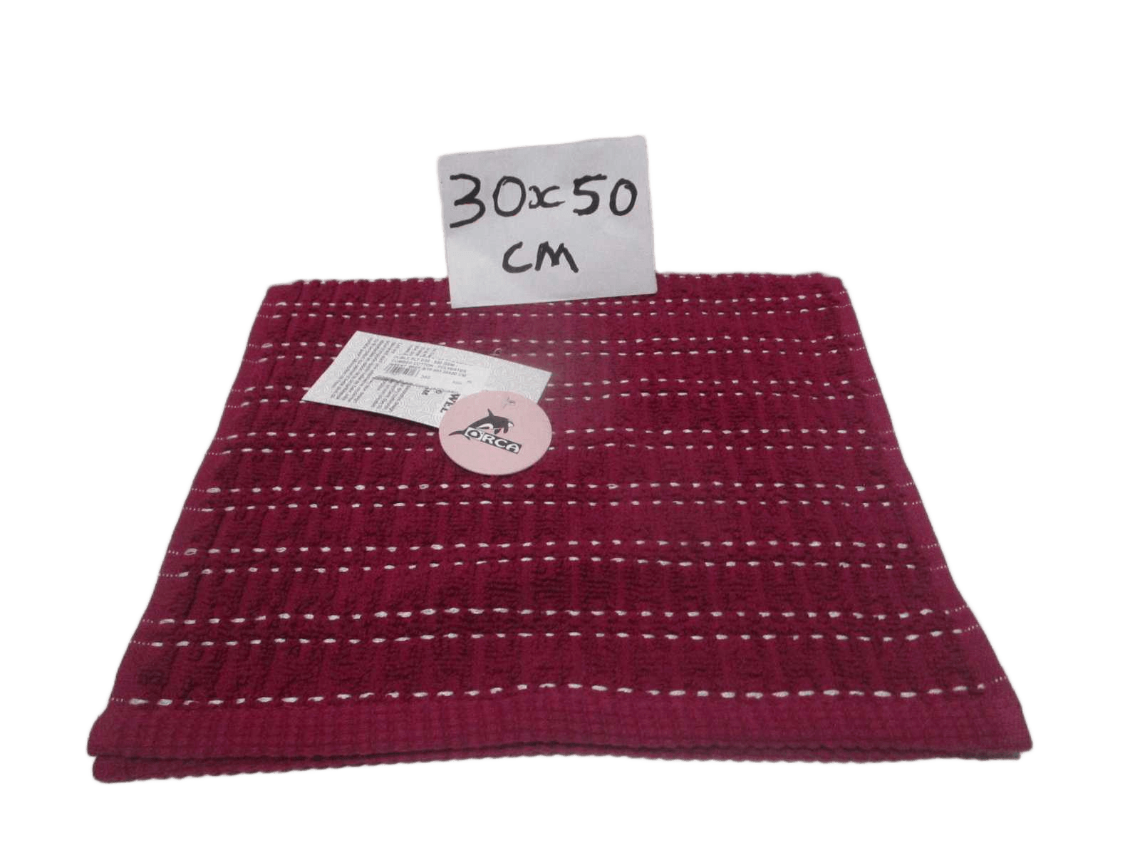 Towel - Plain Dyed Jacquard - Duble Ply 2/20 - 550 Gsm - Combed Cotton - Polyester Insert