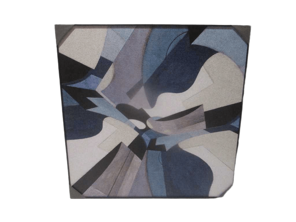 Painting 3d-Print Alu Frame+veneer 100*100