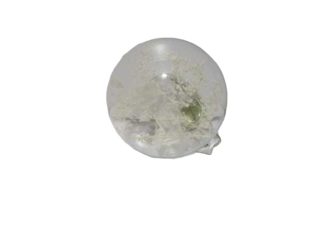 Ball Xmas Glass 80mm 3ass