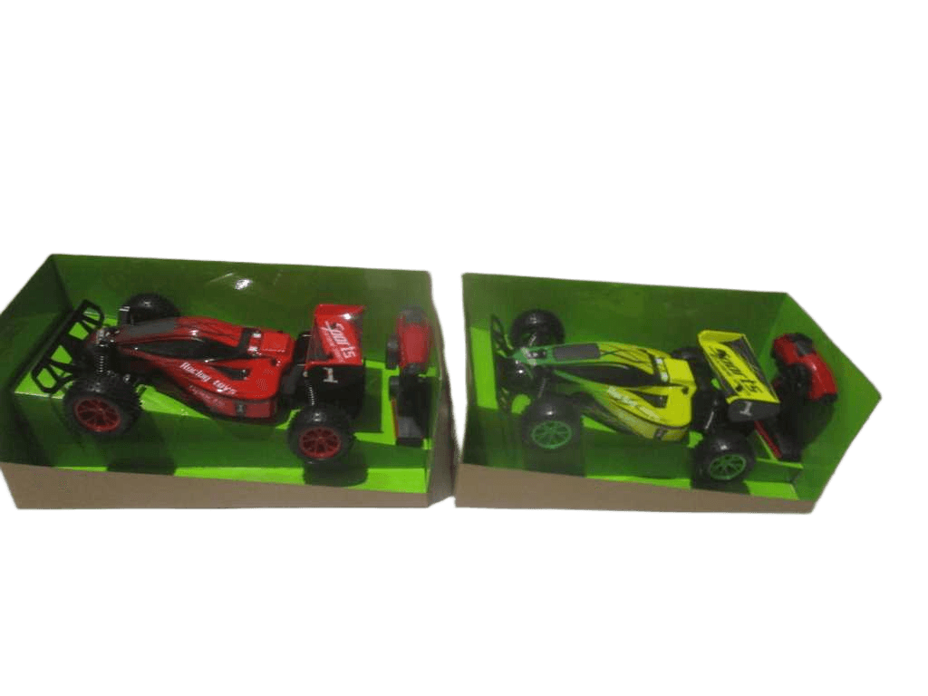 Car Radio Control -Buggy 2.4g, 7.4v Rechargable Battery,usb Color Display Box Yellow Red 41x22.8x15.7