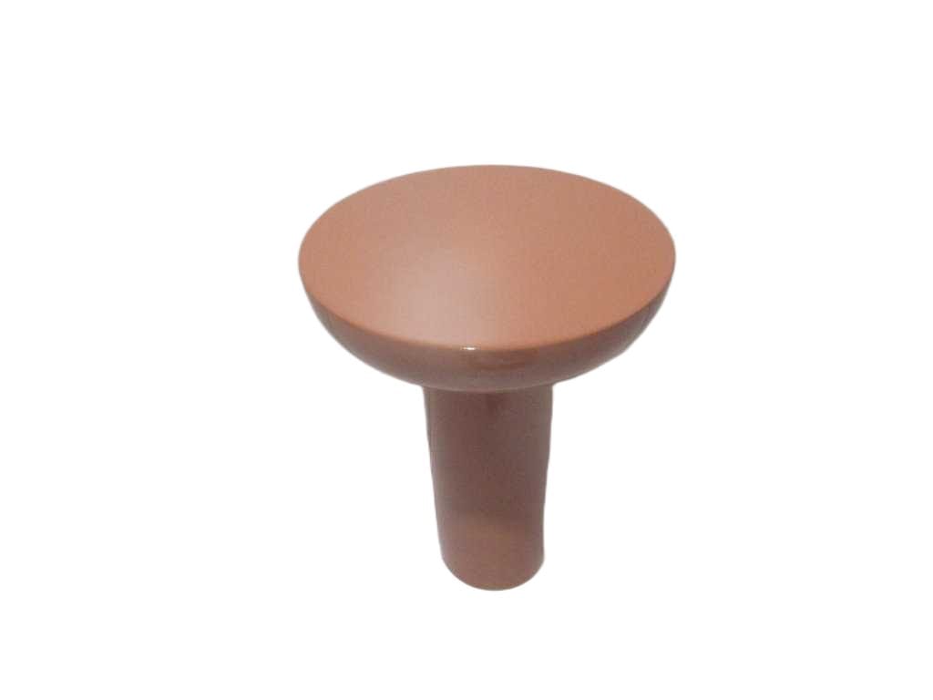 Table Small Round 100% Iron Shinny Orange