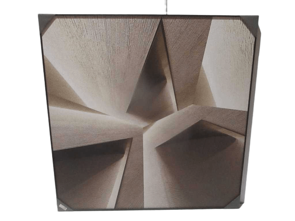 Painting 3d-Print Alu Frame+veneer 120*120