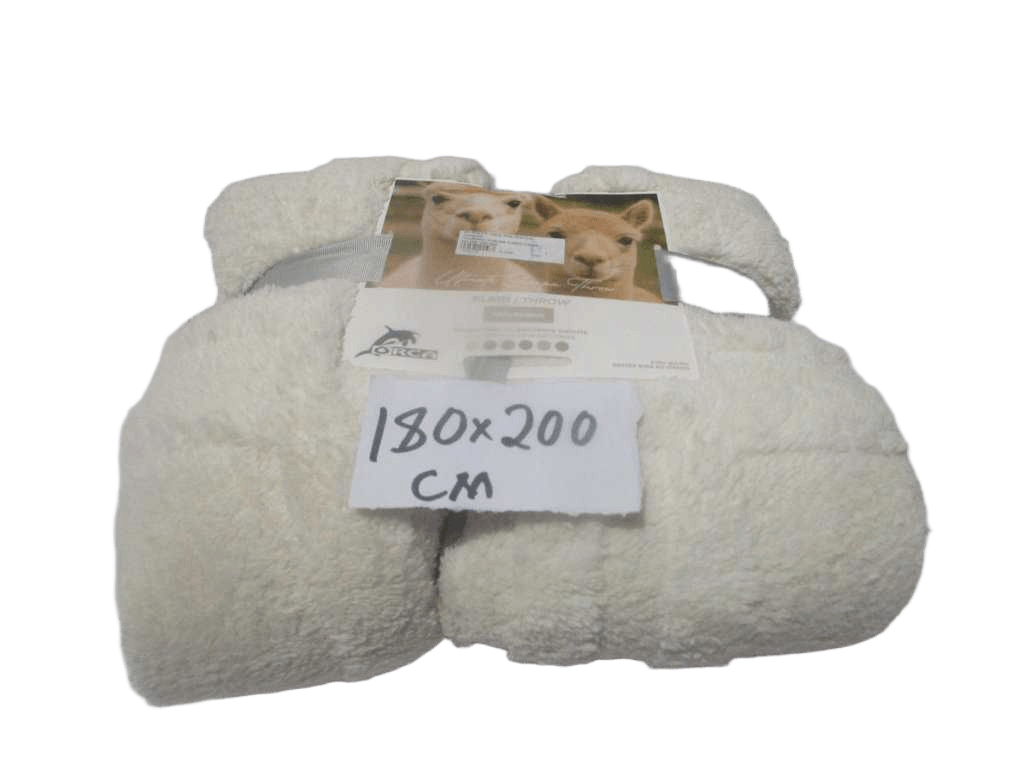 Blanket, 100% Polyester, 220gsm Packing: Color Card+cord White 180*200