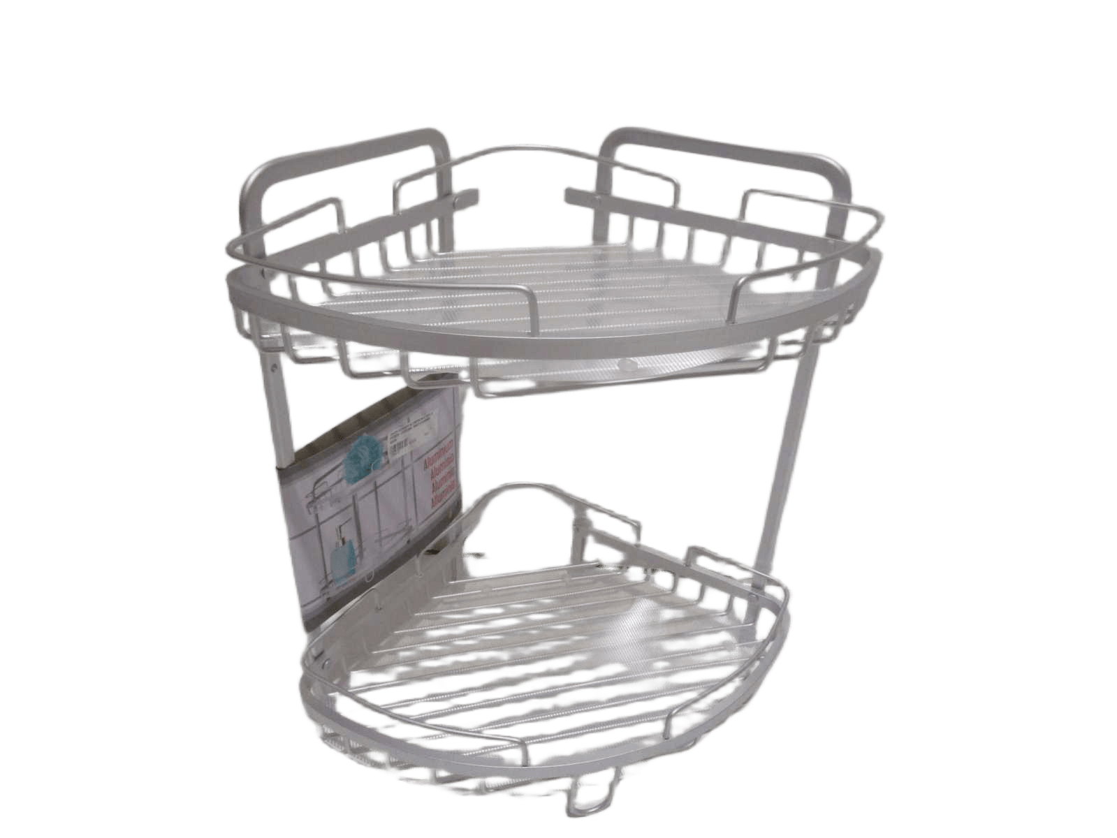 Rack Corner Aluminium 2 Tier A Poser - Chrome