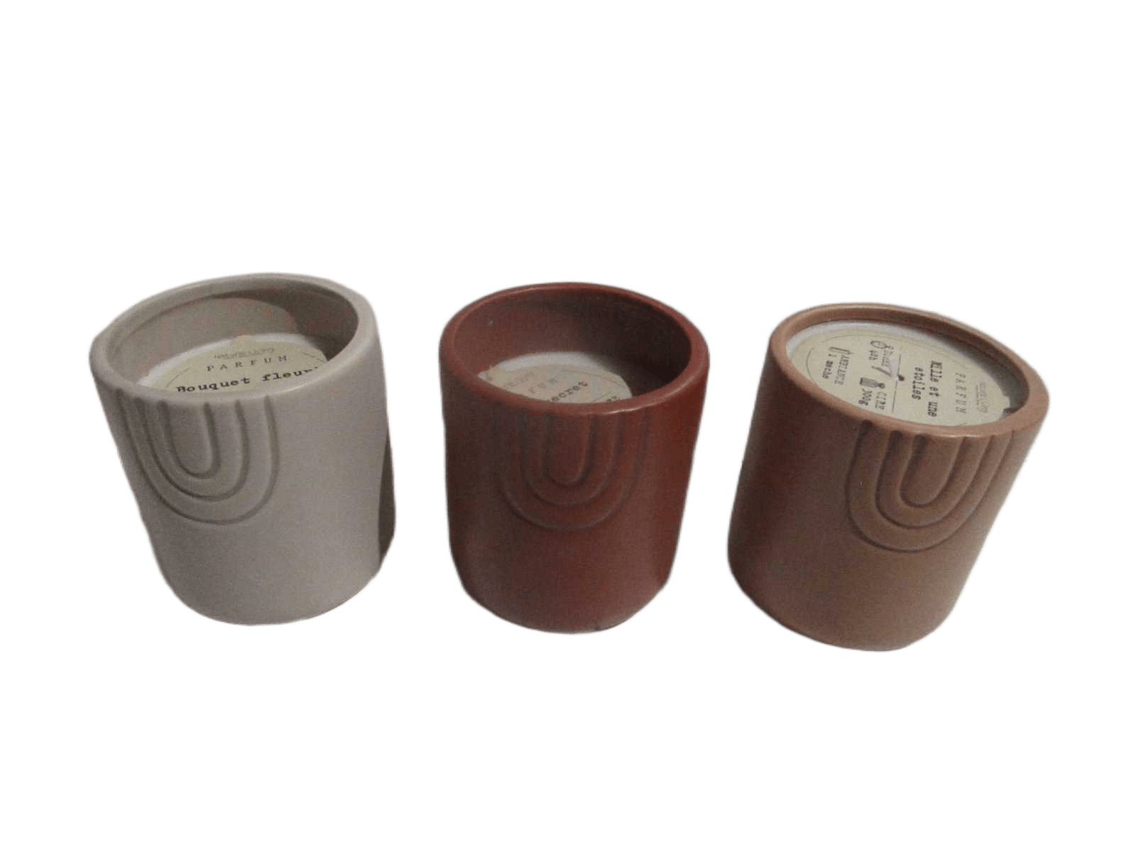 Scented Candle Rainbow 3 Assorted Fragrances D9 X H10cm