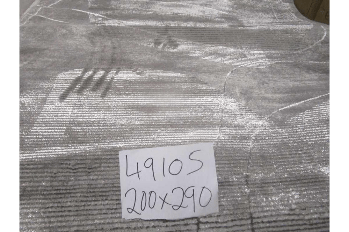Carpet 200x290 Zara-60 100 % Polyster 2.150 G/Sqm 9 Mm Pile Hight 480.000 Pointe 56 Light Grey/Grey