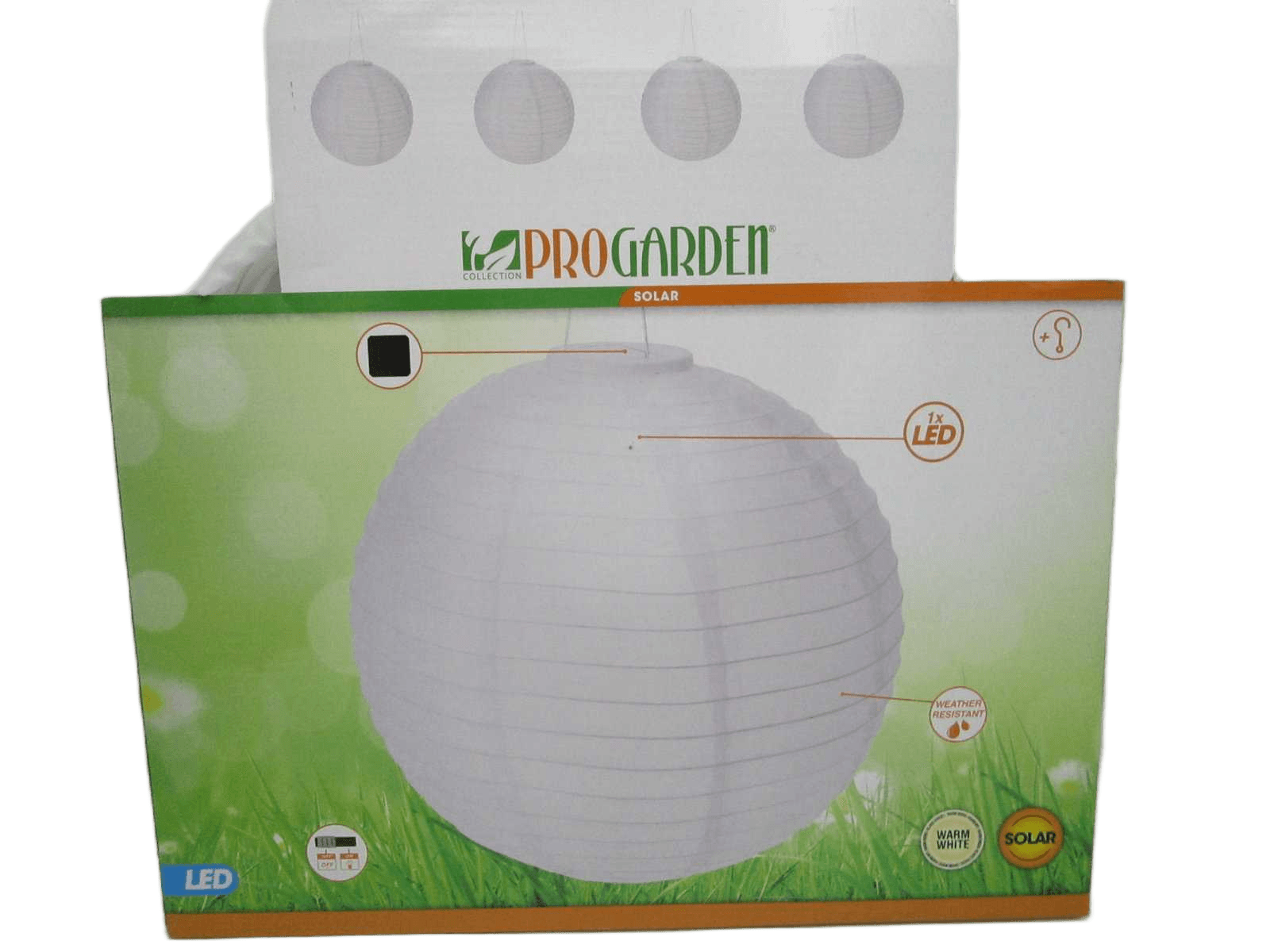 Solar Light Ball Shape White