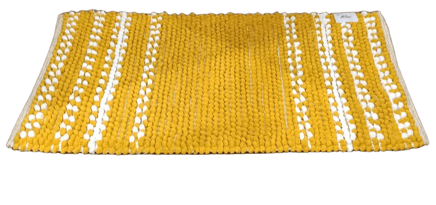 Bath Mat 1900 Gsm Microchenille Cotton Bouble With Spray Latex Baking And Woven