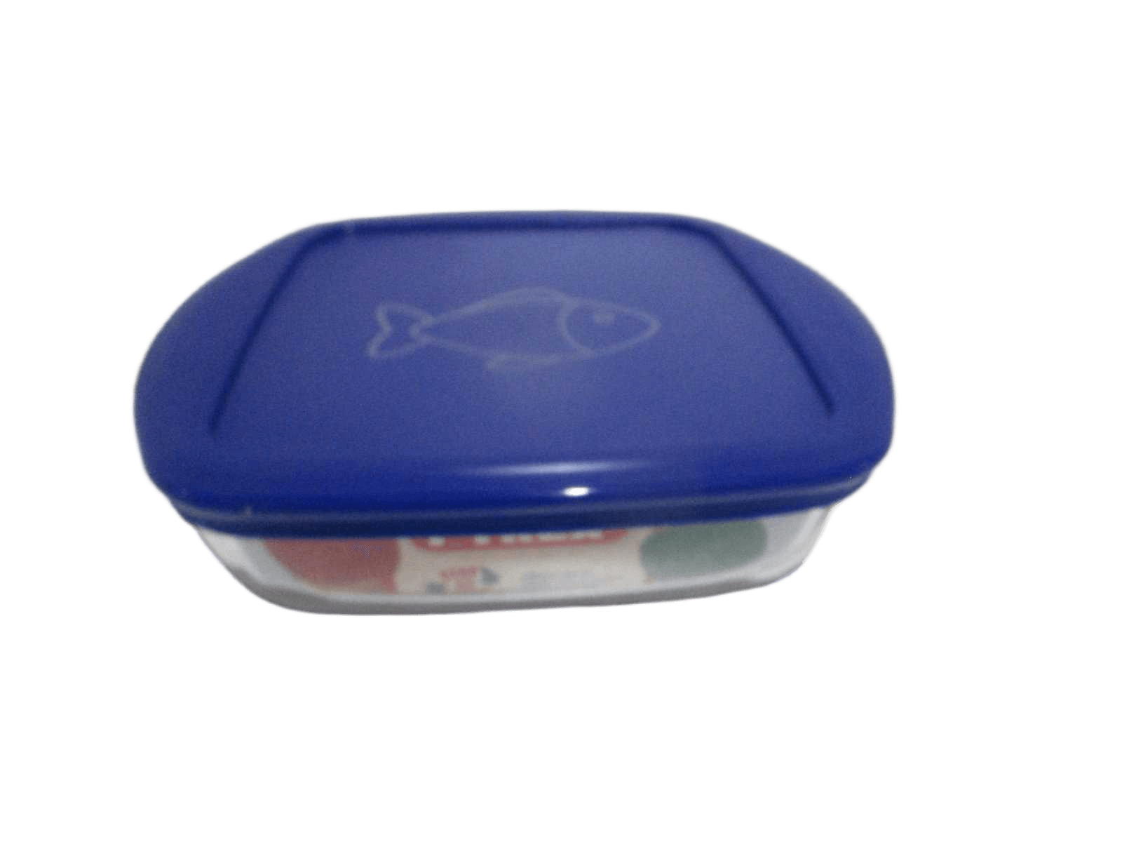 Storage Dish Square With Lid Pure Blue 20x17x6cm