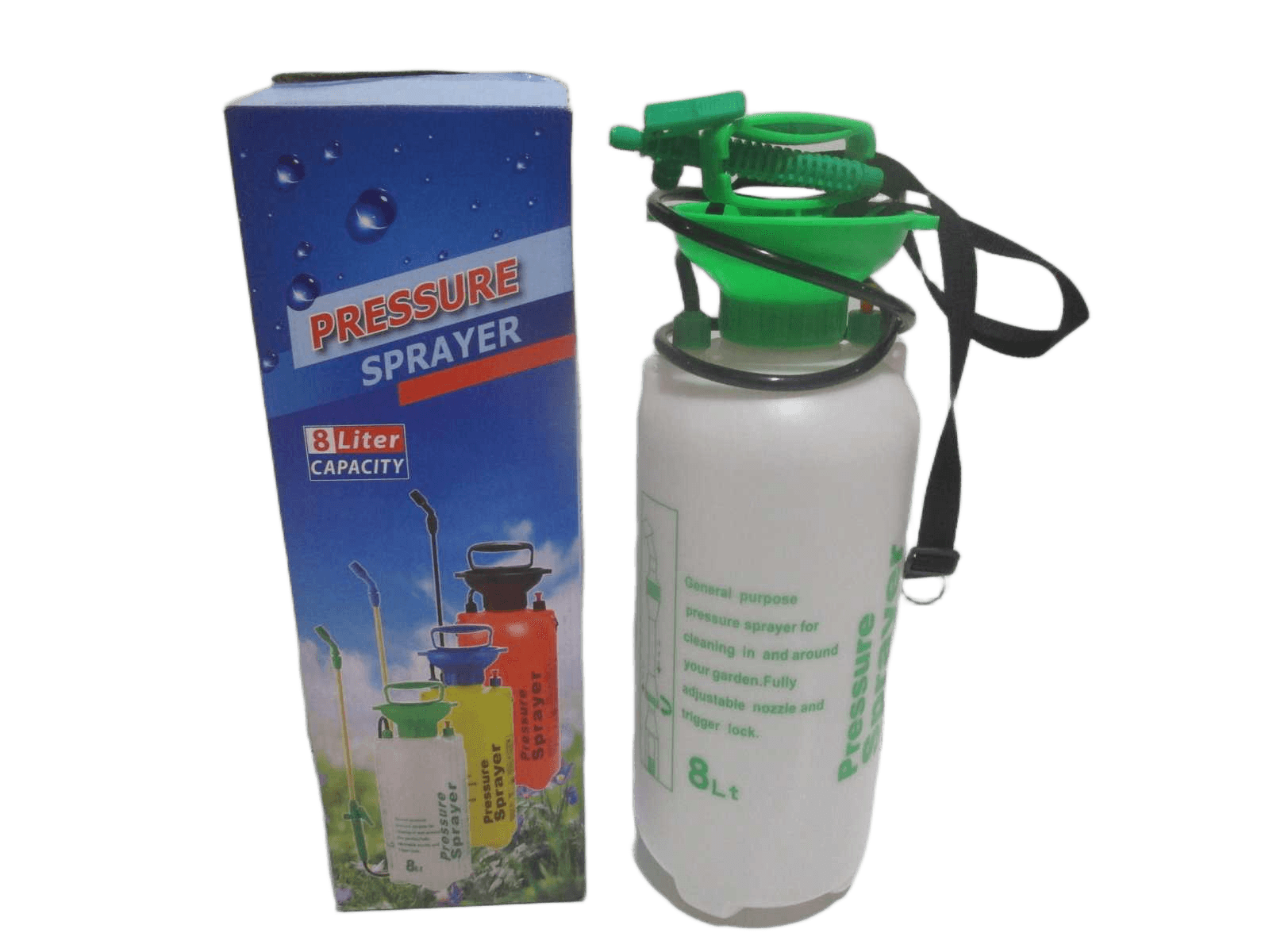 Pressure Sprayer White+ Green 8l 1cl=