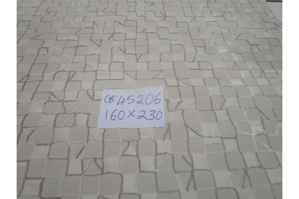Carpet Cream Sign V41 -12 Mm 480.000 Point 3d Effect 1750 G / Sqm Recycled Polyester Hand Carved 160x230 Cm