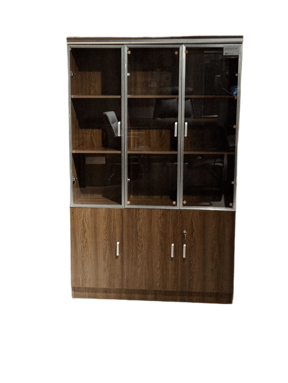 Office File Cabinet 3-Door Melamine Particleboard 66b 120x30x190 Cm