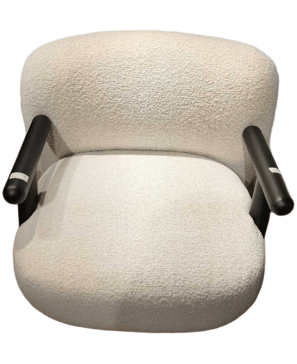 Arm Chair Fabric Single Jby8991-1 Cream Solid Wood Frame