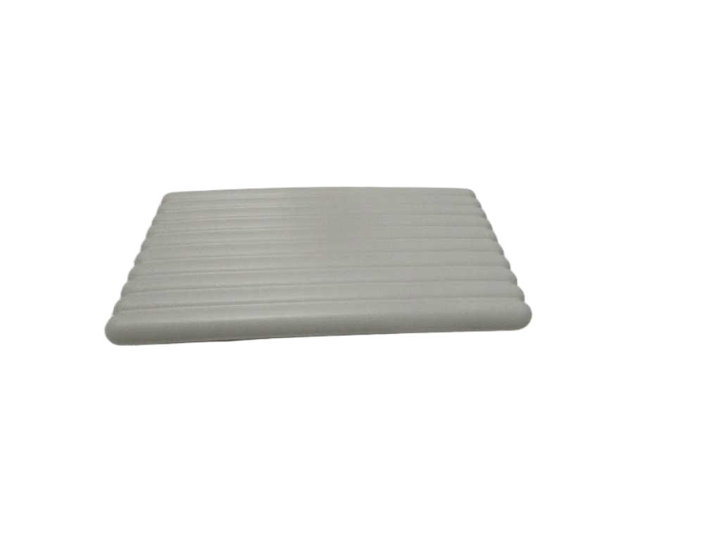 Soap Dish, Polyresin 290g Light Grey 13.5*8.5*2