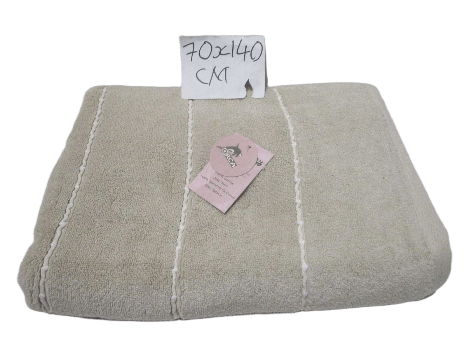 Towel Boston Rib - Plain Dyed Dobbu Terry - Zero Twist Cotton Yarn - Kapoor White Boston Rib Polyester Insert - 500 Gsm - Single Ply