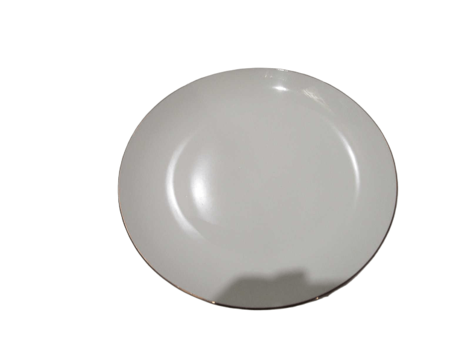 Plate 265mm Porcelain Gold Rim