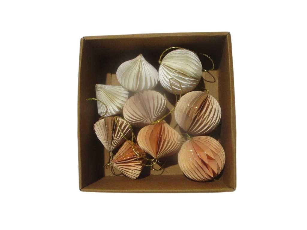 Ball Paper 60mm Set9 Hangdeco