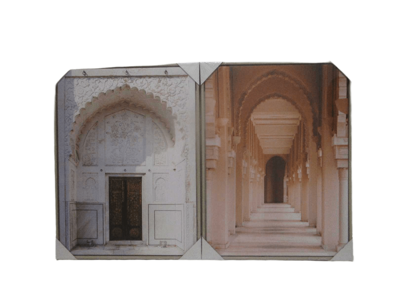 Canvas Printed 2 Assorted Wifh Mdf Back And Plastic Frame Doors