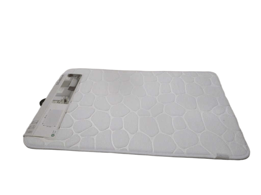 Carpet Memoire De Forme Microfibre Galet 50x80cm - White