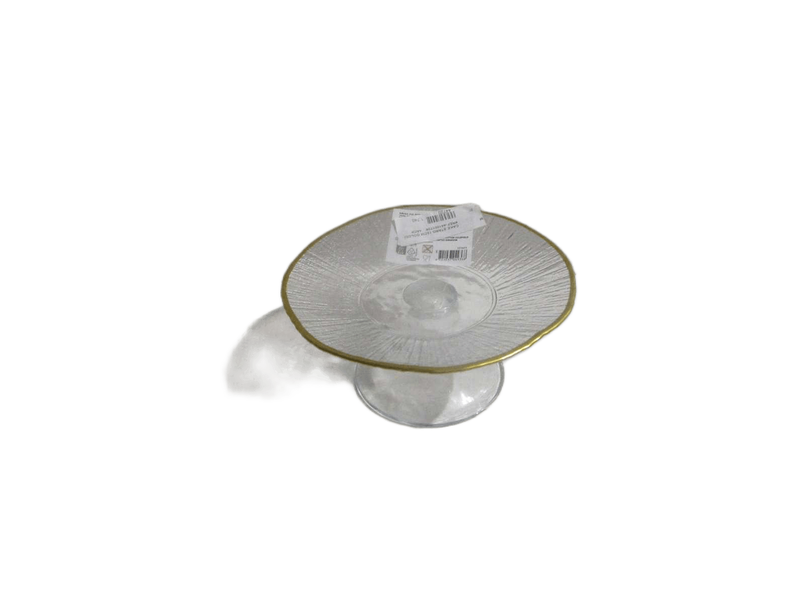 Cake Stand 15cm Golden Rim