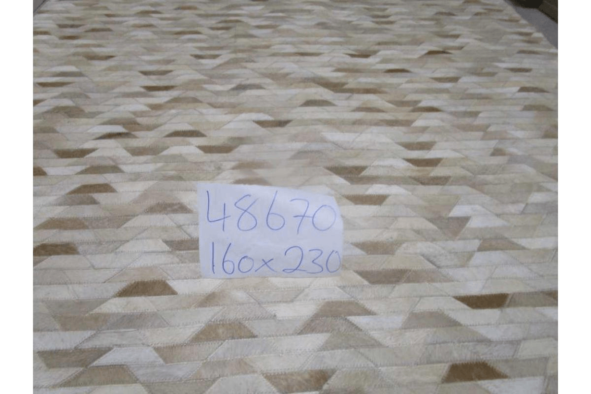 Carpet 100% Leather Handmade Hair On Hide