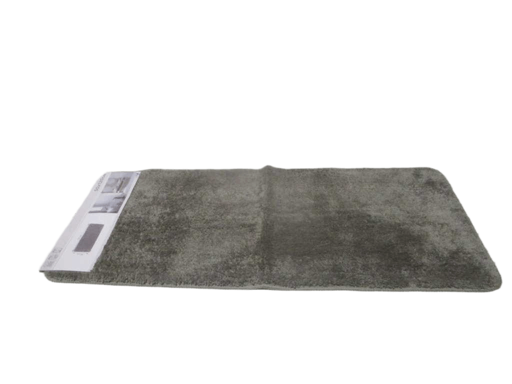 Carpet Microfibre Double Vasque 50x120 Cm Dessous Latex - Taupe