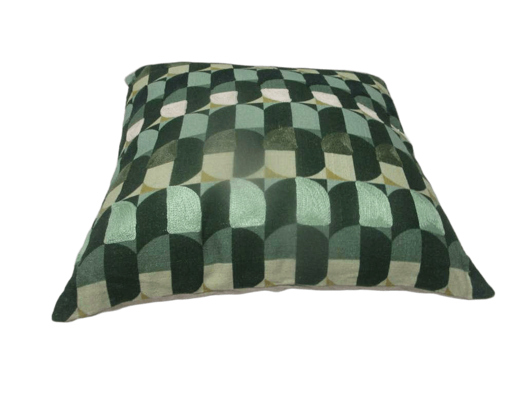 Cushion 100% Cotton With Machine Embrodery With Filling 375 Gr Vacuum Pack