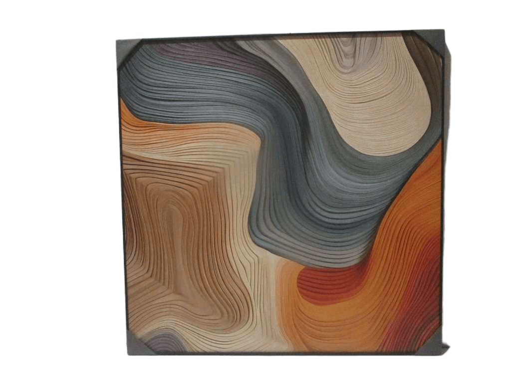 Painting 3d-Print Alu Frame+veneer W/O White Edge 120*120