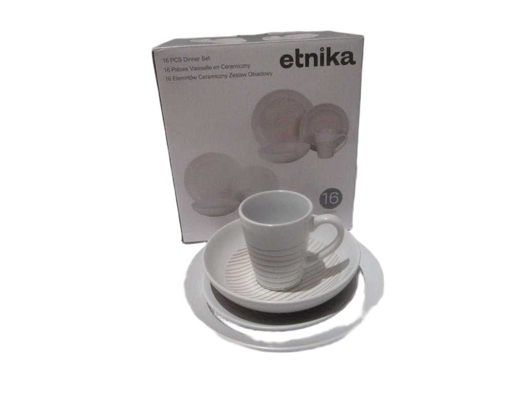 Stoneware Set Of 16 Pcs Ceramic :4x Dinner Plate D27 Cm - 4x Dessert Plate D21 Cm - 4x Soup Bowl D21,5x5,5 Cm - 4x Mug 9x11 Cm- Color Box