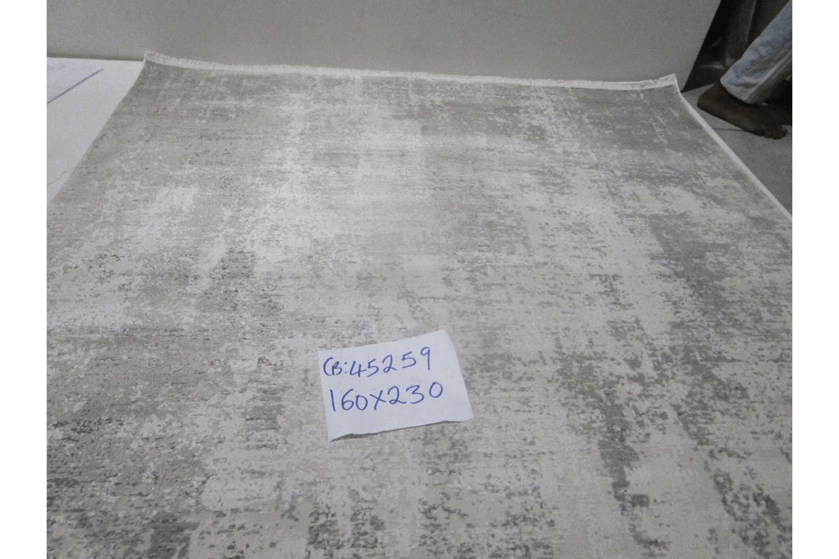 Carpet Grey Fabia -1.600.00 Points 7mm Pile Height Acrylyc Polyester 3000 G/Sqm 160x230 Cm