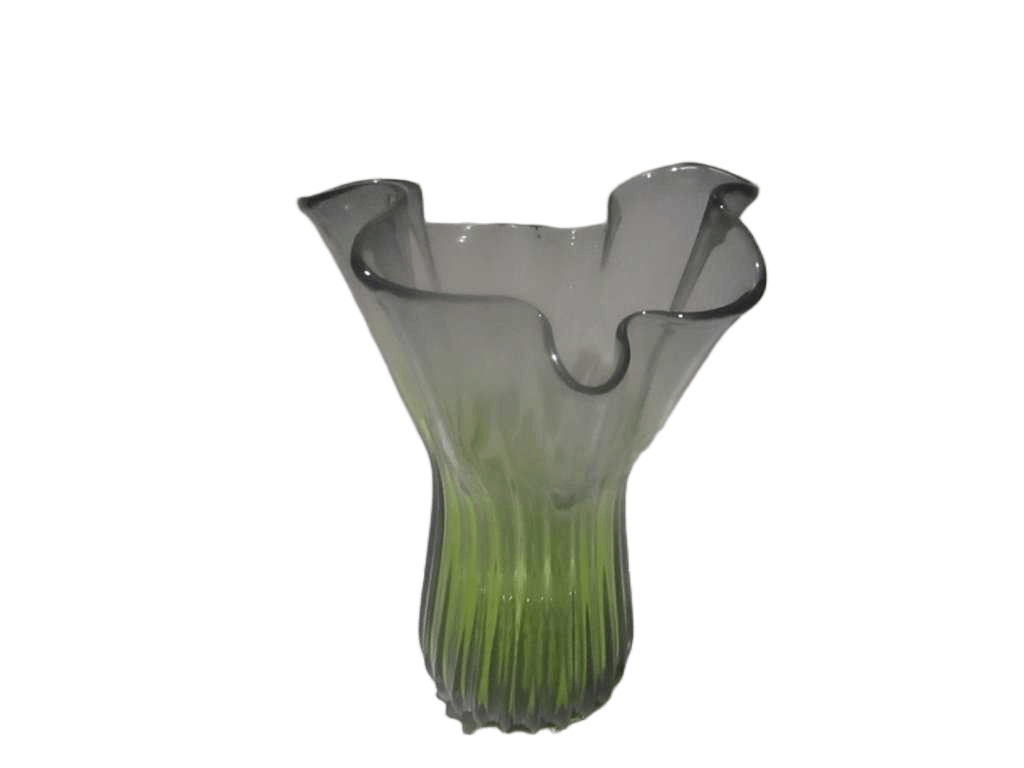 Vase Blow Glass 9,9 Kgs Green 40x35x60 Cm
