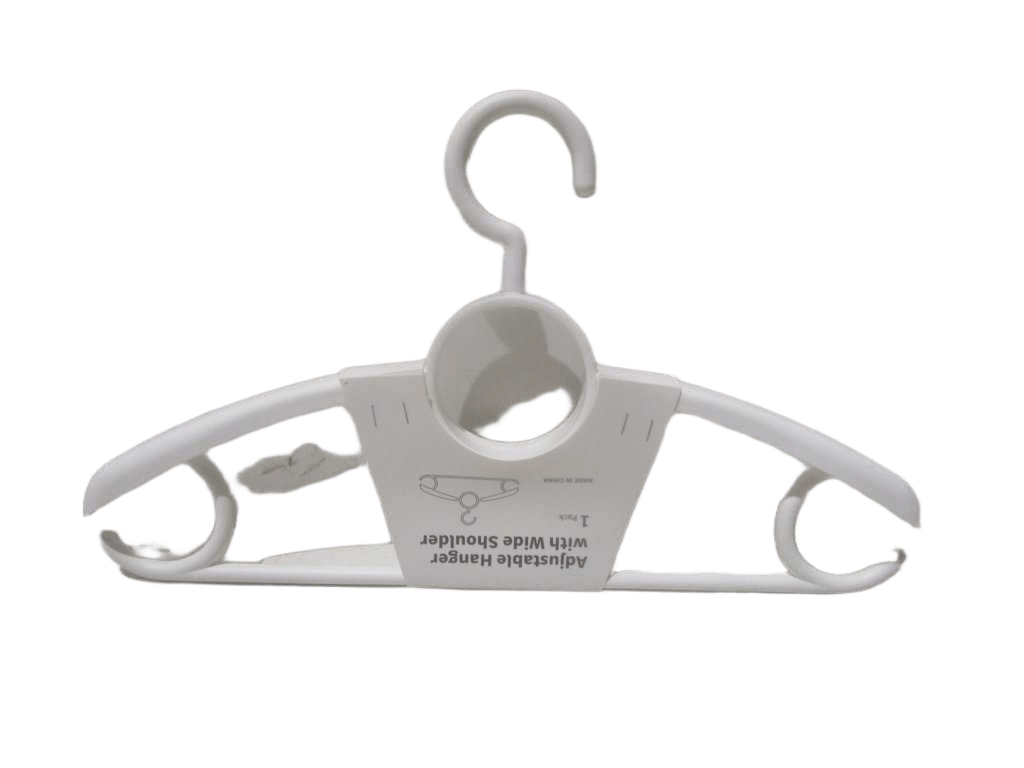 Hanger Uit Extensive Plastic 98g Paper Card Packing White 45x22x0.83cm