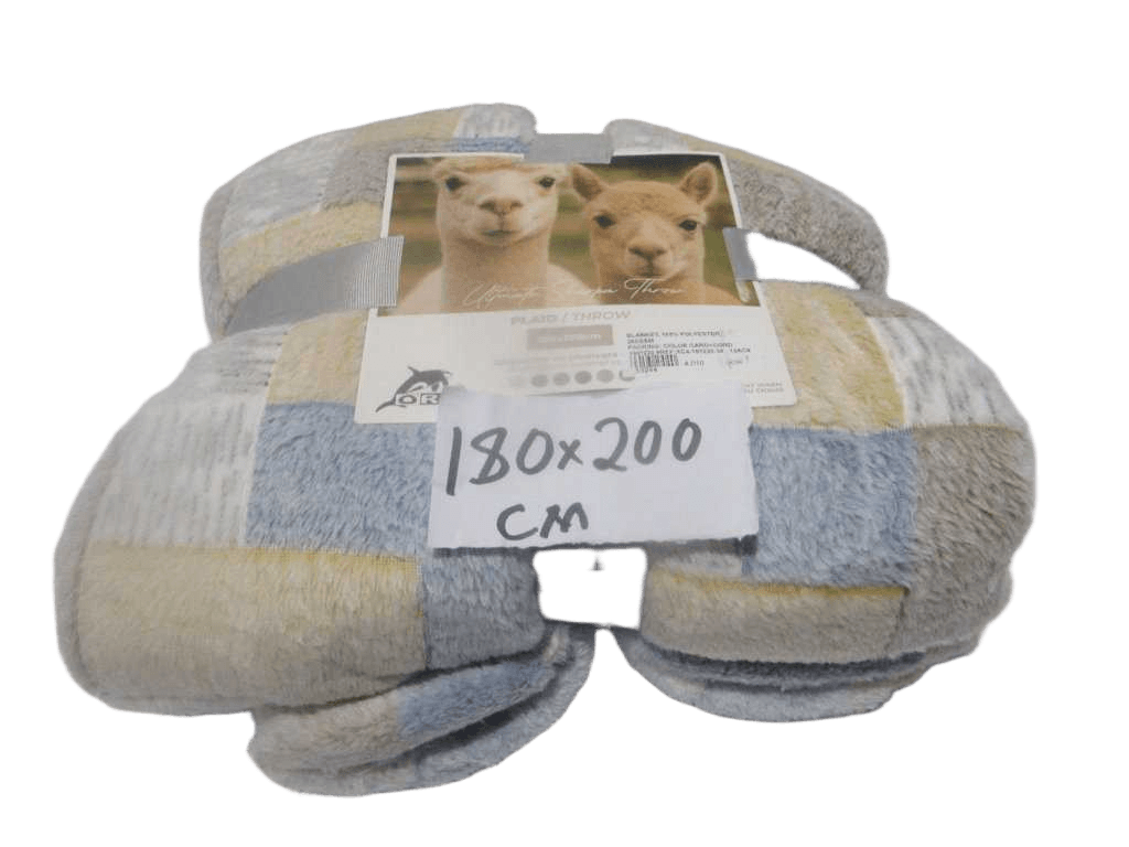 Blanket, 100% Polyester, 260gsm Packing: Color Card+cord 180*220