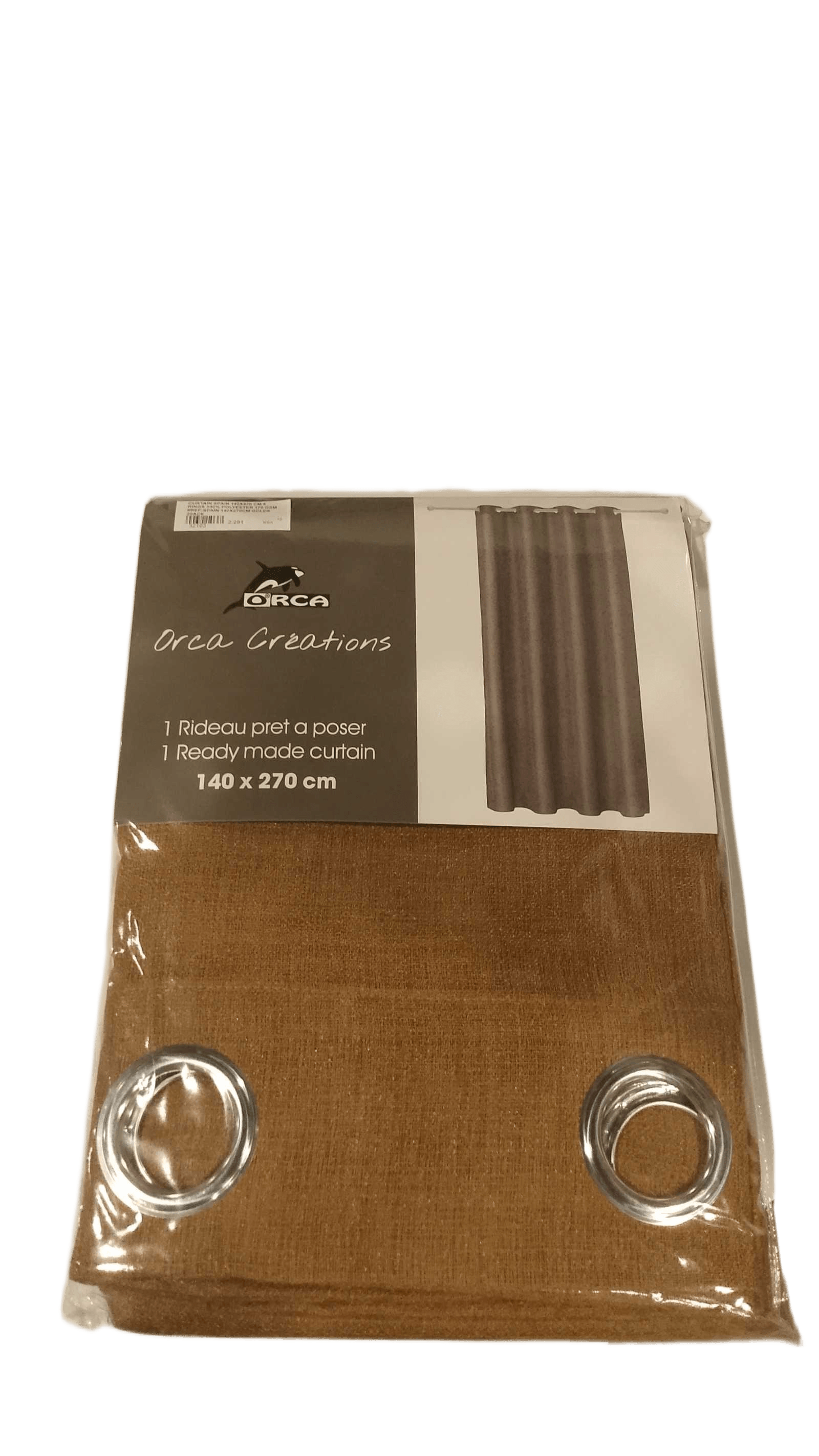 Curtain Spain 140x270 Cm 8 Rings 100% Polyester 170 Gsm