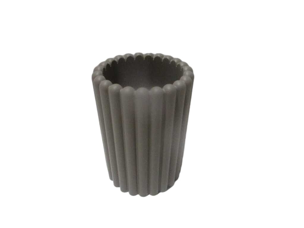 Tumbler, Polyresin 380g, 400ml Taupe 8.3*8.3*11.5