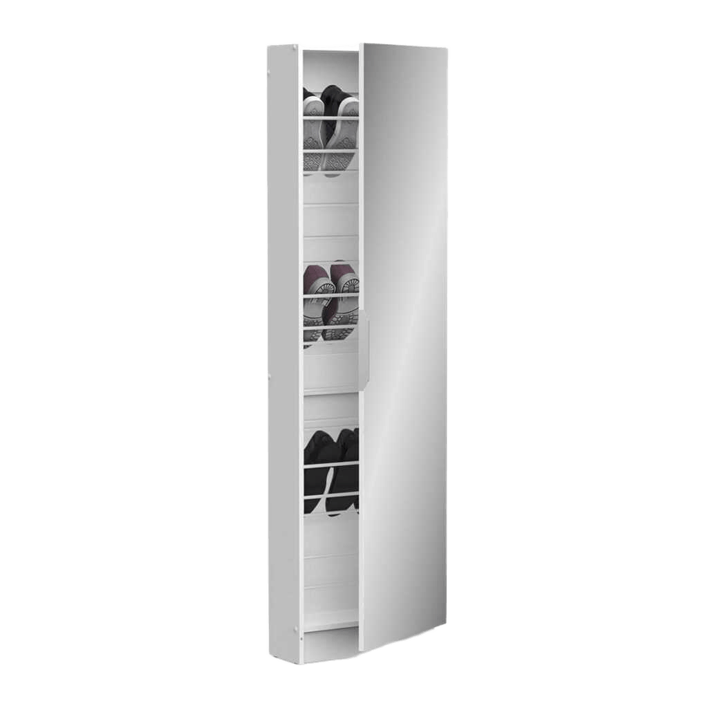 Shoe Storage Cabinet 1 Door 1 Mirror
